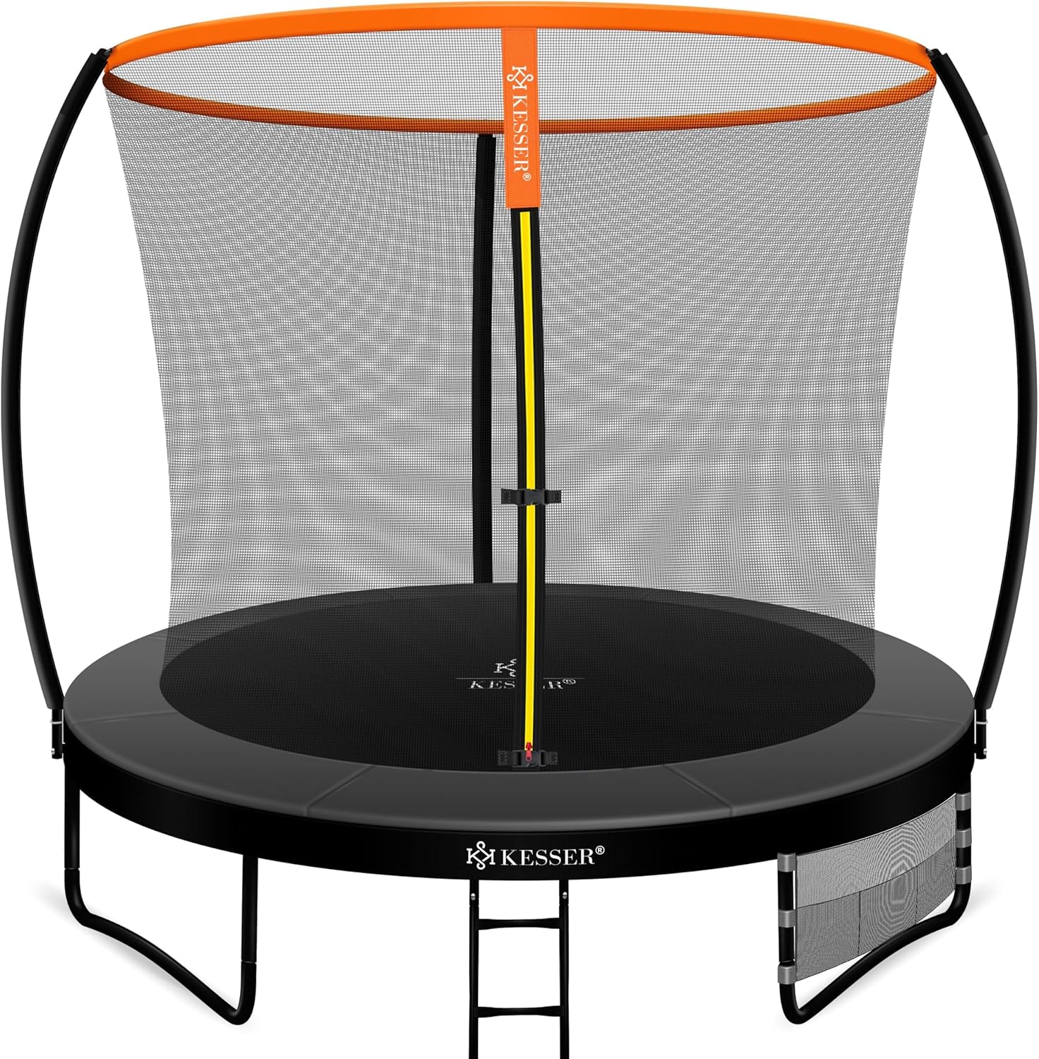 KESSER® Trampolin Ø 244/305/366/427 cm | TÜV Rheinland GS Zertifiziert | Gartentrampolin Kindertrampolin bis 150 kg | Komplettset mit Sicherheitsnetz